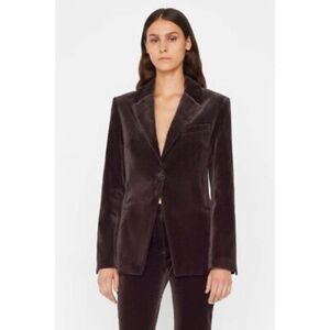 NWT Frame Brown Velvet Blazer - Size 4